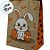 Sacola de Papel Kraft - Páscoa Rabbit - 23,5x17x31cm - 1 unidade - Rizzo - Imagem 2
