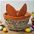 Cesta Decorativa de Páscoa - Orelhas de Coelho Laranja - 13x7x13cm - 1 unidade - FlorArte - Rizzo - Imagem 1