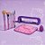 Kit de Pinceis Para Maquiagem + Esponja e Necessaire - Delicate Beauty - Hello Kitty and Friends - 1 unidade - Rizzo - Imagem 2