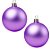Bolas De Natal - Fosca Roxo - 12cm - 2 unidades - Rizzo - Imagem 1