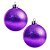 Bolas De Natal - Glitter Roxo - 12cm - 2 unidades - Rizzo - Imagem 1