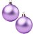 Bolas De Natal - Fosca Lilás - 12cm - 2 unidades - Rizzo - Imagem 1
