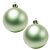 Bolas De Natal - Fosca Verde Claro - 12cm - 2 unidades - Rizzo - Imagem 1