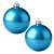 Bolas De Natal - Lisa Azul Claro - 12cm - 2 unidades - Rizzo - Imagem 1