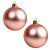 Bolas De Natal - Fosca Rose - 12cm - 2 unidades - Rizzo - Imagem 1