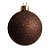 Bolas De Natal - Glitter Marrom - 15cm - 1 unidade - Rizzo - Imagem 1