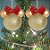 Bola de Natal - Minnie Mouse - Glitter e Lantejoulas - 10cm - 2 unidades - Disney Original - Rizzo - Imagem 1