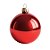Bolas De Natal - Perolada Vermelha - 15cm - 1 unidade - Rizzo - Imagem 1