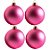 Bolas De Natal - Fosca Pink - 4 unidades - Rizzo - Imagem 1