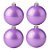 Bolas De Natal - Perolada Lilás - 4 unidades - Rizzo - Imagem 1