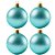 Bolas De Natal - Glitter Tiffany - 4 unidades - Rizzo - Imagem 1