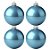 Bolas De Natal - Perolada Azul Claro - 4 unidades - Rizzo - Imagem 1