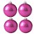 Bolas De Natal - Perolada Rosa - 4 unidades - Rizzo - Imagem 1