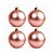Bolas De Natal - Fosca Rose - 4 unidades - Rizzo - Imagem 3