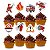 Pick Decorativo Para Doces - Festa Bombeiros - 11cm - 8 unidades - Regina - Rizzo - Imagem 1