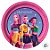 Prato de Papel Redondo - Guerreiras do K-pop - 18x18cm  - 8 unidades - Festcolor - Rizzo - Imagem 2