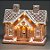 Cenário de Natal - Casinha Gingerbread com Led - 17x10x16cm - 1 unidade - Cromus - Rizzo - Imagem 1