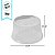 Embalagem Descartável Tampa Alta Ranhurada Para Bolos e Tortas - Transparente - Ref.B32RA - 1kg - 100 unidades - BWB - Imagem 2