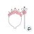 Tiara Coroa com Pluma e Varinha - Rosa Claro  - 1 unidade - Make Mais - Rizzo - Imagem 2