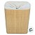 Cesto de Bambu Retangular com Forro - 40x30x50cm  - 1 unidade - Rizzo - Imagem 2