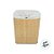 Cesto de Bambu Retangular com Forro - 40x30x50cm  - 1 unidade - Rizzo - Imagem 4