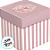 Caixa Cubo - Camélia - 17x17cm - 10 unidades - Cromus - Rizzo - Imagem 2