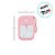 Frasco Spray Portátil Macaron Cartão com Capa de Silicone e Gancho - 50ml - Rosa - 1 unidade - Rizzo - Imagem 4