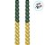 Vela Espiral Natalina - Ouro e Verde - 24cm - 2 unidades - Rizzo - Imagem 2