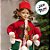Enfeite Decorativo de Natal - Elfo em Pé Vermelho e Verde - 13x45x12cm - 1 unidade - Rizzo - Imagem 3