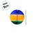 Globo de Papel Bandeira do Brasil - Copa do Mundo - 21cm - 1 unidade - GiroToy - Rizzo - Imagem 3
