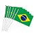 Bandeira do Brasil Para Torcida - Copa do Mundo - 14x21cm - 12 unidades - Rizzo - Imagem 3
