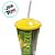 Copo com Tampa e Canudo - Brasil Copa do Mundo Amarelo - 700ml - 1 unidade - Rizzo - Imagem 3