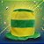 Chapéu Listrado Brasil - Verde e Amarelo - 17x20x17cm - 1 unidade - Rizzo - Imagem 1