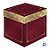 Caixa Cubo - Royal Marsala - 11x11x11cm - 5 unidades - Regina - Rizzo - Imagem 2