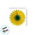 Enfeite Decorativo de Papel Seda - Margarida Primavera - Verde e Amarelo - 85cm - 1 unidade - GiroToy - Rizzo - Imagem 3