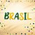 Faixa Decorativa - Brasil - Verde e Amarelo com Glitter - 1,5m - 1 unidade - Cromus - Rizzo - Imagem 1