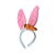 Tiara de Orelha de Coelho de Páscoa - Branco com Rosa - 29x12cm - 1 unidade - Rizzo - Imagem 5