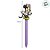 Caneta Minnie - Esferográfica Azul - Lilás - Disney Original - 1 unidade - Rizzo - Imagem 3