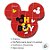 Borracha Escolar Mickey - Vermelho - 4cm - Disney Original - 1 unidade - Rizzo - Imagem 2