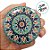 Lata De Metal Estampa De Mandala - Verde - 7x7x4cm - 130ml - 1 unidade - Rizzo - Imagem 4