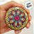 Lata De Metal Estampa De Mandala - Rosa - 7x7x4cm - 130ml - 1 unidade - Rizzo - Imagem 4