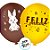 Balão Látex Redondo 9" Feliz Páscoa - 23cm - 25 unidades - Regina - Rizzo - Imagem 2