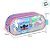 Estojo Triplo com Zíper - Stitch - Rosa Holográfico - Disney Original - 1 unidade - Rizzo - Imagem 3