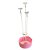 Suporte Para Balões Redondo com 3 Hastes - Rosa - 27cm - 1 unidade - Rizzo - Imagem 1