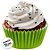 Forminha Para Cupcake Impermeável - Verde Limão - 5x3,5cm - 45 unidades - Regina - Rizzo - Imagem 5