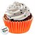 Forminha Para Cupcake Impermeável - Laranja - 5x3,5cm - 45 unidades - Regina - Rizzo - Imagem 5