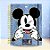 Caderno Smart Univ. Com Folhas Reposicionáveis - Mickey Mouse Azul  - 10 Divisórias - 20x27cm - Disney Original - 1 unid - Imagem 1