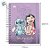 Caderno Smart Colegial Com Folhas Reposicionáveis - Lilo e Stitch - 10 Divisórias - 17x24cm - Disney Original - 1 unidad - Imagem 3