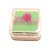 Almofada Para Carimbo em Plástico e Espuma - Carimbeira Verde Claro - 3,5x3,5cm - 1 unidade - Art Montagem - Rizzo - Imagem 1