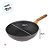 Panela Wok de Alumínio Forjado e Cabo Efeito Madeira - Linha Charcoal - 3L - 1 unidade - Cromus - Rizzo - Imagem 3